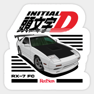 RX7 FC3S Initial D Sticker